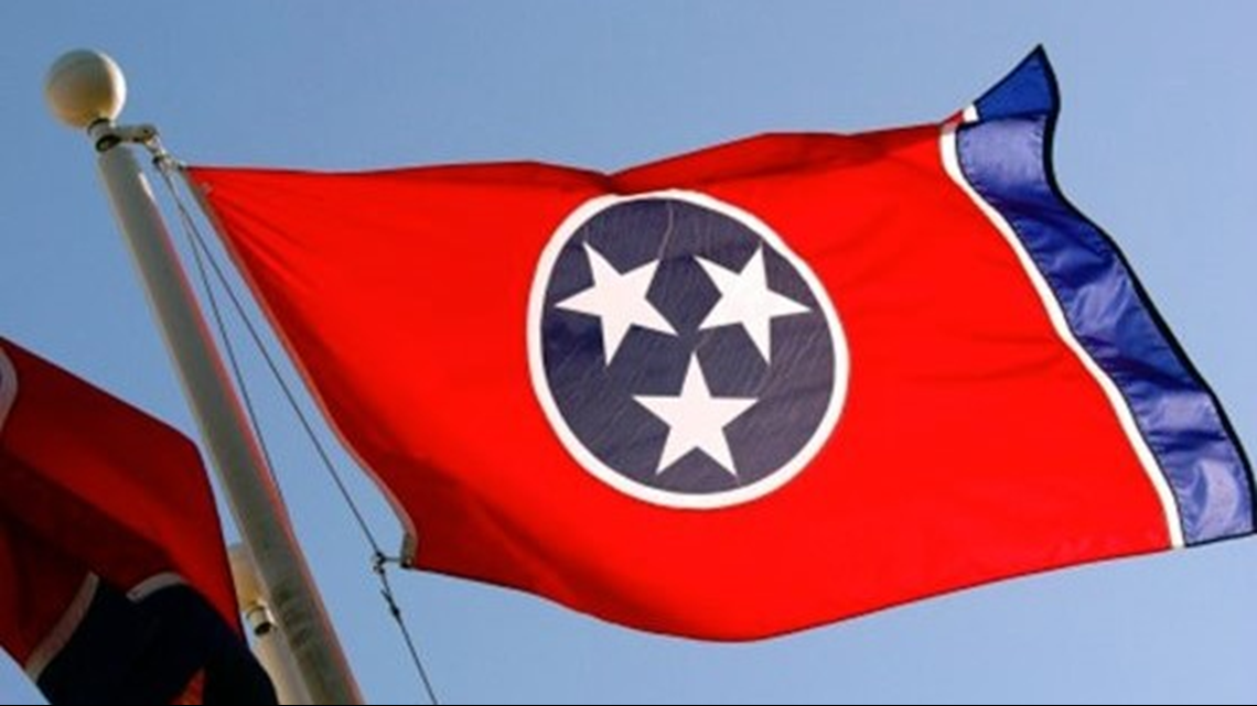 Tennessee State Flag, Designed by Le Roy Reeves, Descendant of Timothy Acuff